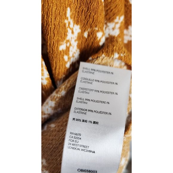 Anthropologie Women's Sz. S Gold Floral Amber Dolman Blouse NWT - Picture 6 of 8
